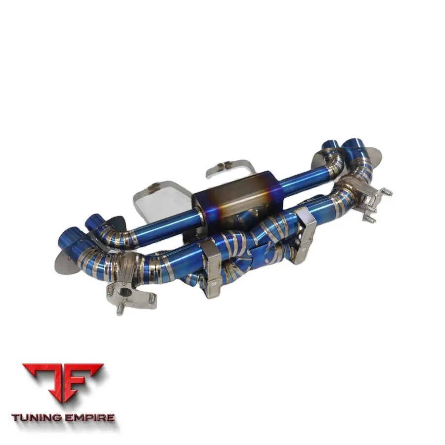 PORSCHE 911 992 CARRERA TITANIUM CATBACK RAZOR EXHAUST WITH MUFFLER VALVE