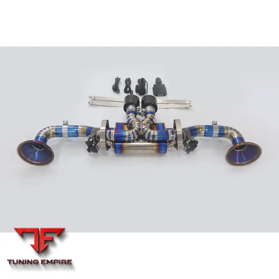 PORSCHE 911 992 GT3 4.0T TITANIUM CATBACK RAZOR EXHAUST WITH MUFFLER VALVE