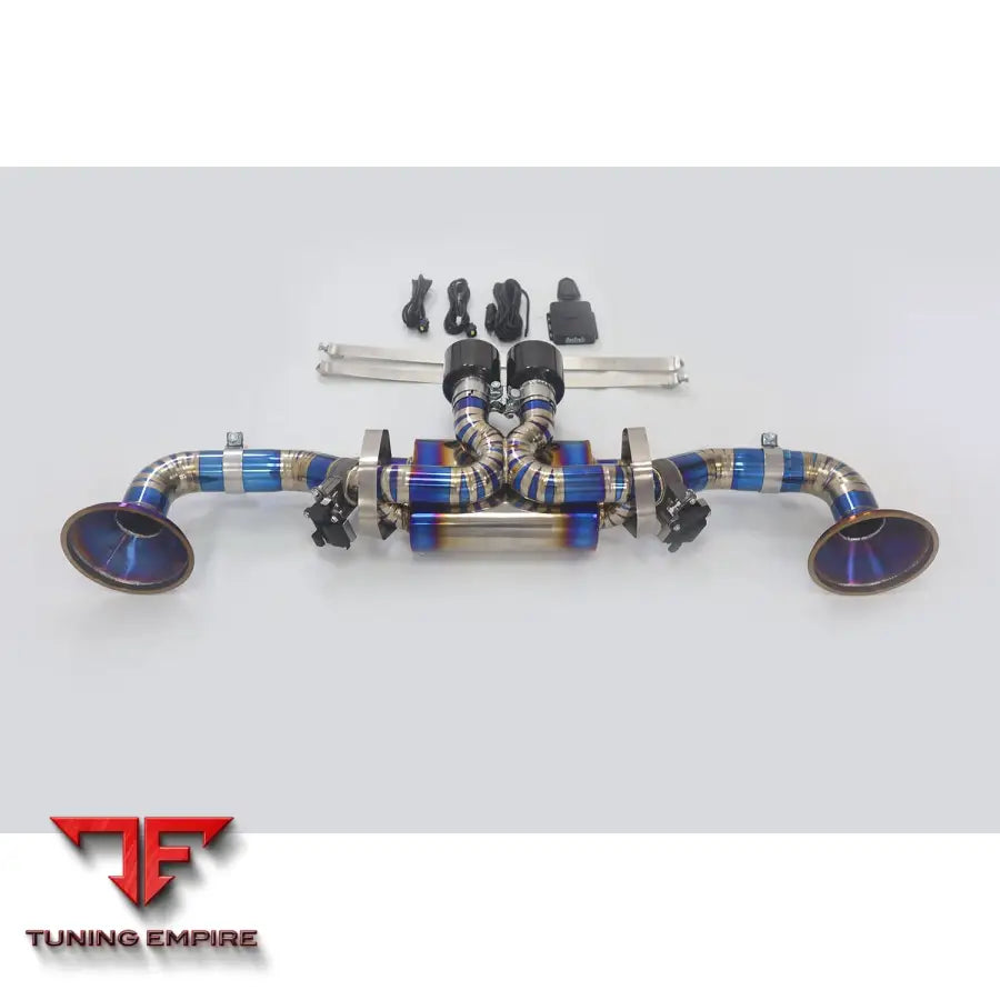 PORSCHE 911 992 GT3 4.0T TITANIUM CATBACK RAZOR EXHAUST WITH MUFFLER VALVE