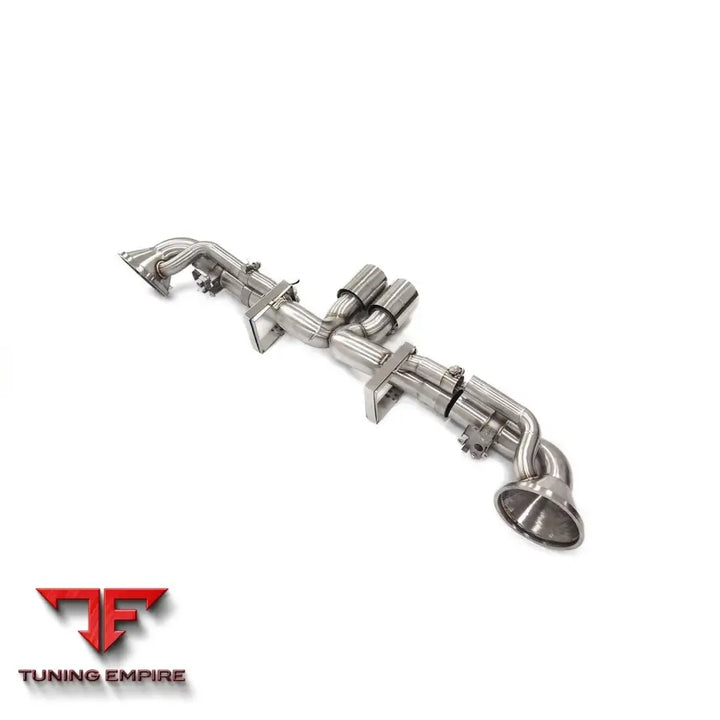 PORSCHE 911 992 GT3 STAINLESS STEEL CATBACK RAZOR EXHAUST WITH MUFFLER VALVE