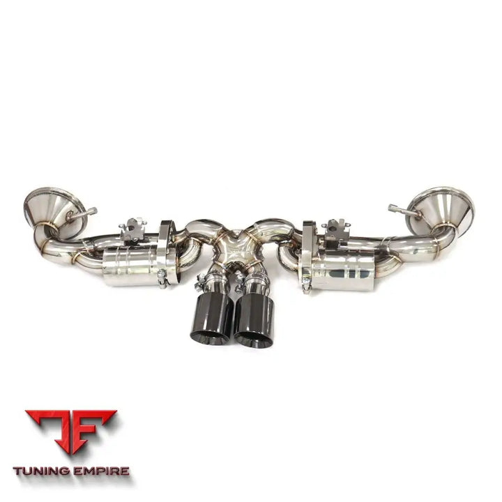 PORSCHE 911 992 GT3 STAINLESS STEEL CATBACK RAZOR EXHAUST WITH MUFFLER VALVE