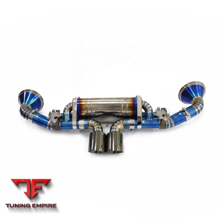 PORSCHE 911 992 GT3 TITANIUM CATBACK RAZOR EXHAUST WITH MUFFLER VALVE