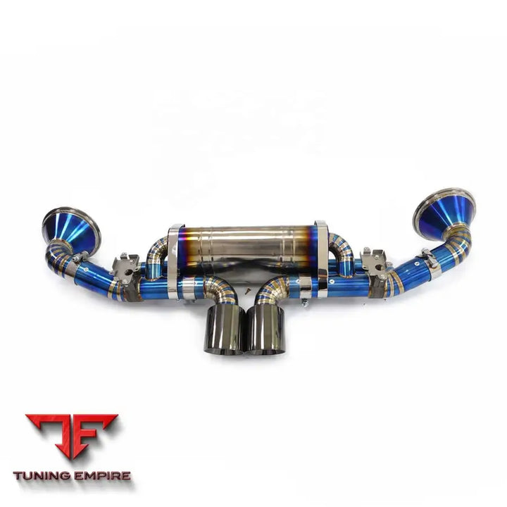 PORSCHE 911 992 GT3 TITANIUM CATBACK RAZOR EXHAUST WITH MUFFLER VALVE