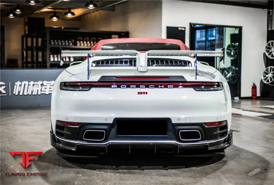 PORSCHE 911 / 992 TARGA & CABRIOLET TA STYLE TRUNK SPOILER WING BSD