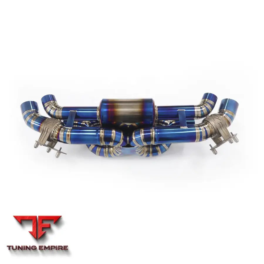 PORSCHE 911 992 TITANIUM CATBACK RAZOR EXHAUST WITH MUFFLER VALVE