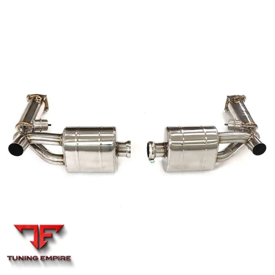 PORSCHE 911 997.1 VALVETRONIC STAINLESS STEEL CATBACK RAZOR EXHAUST WITH MUFFLER VALVE