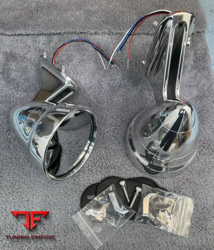 Porsche 911 billet speedster-style mirrors, view 4