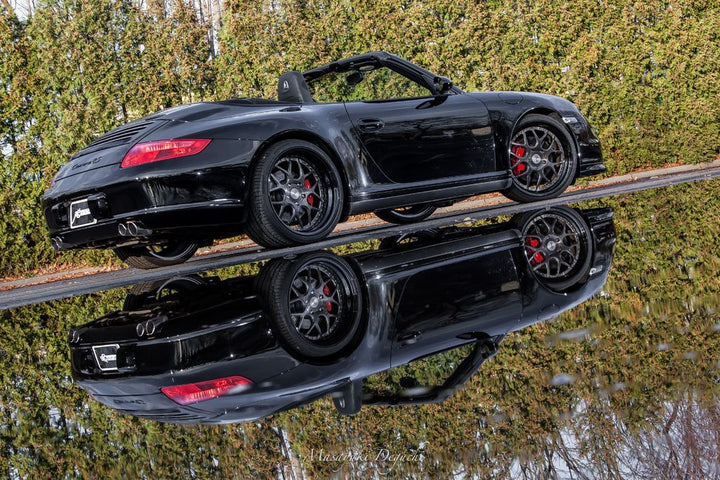 PORSCHE 911 CARRERA 4S CABRIOLET 997 on custom forged wheels