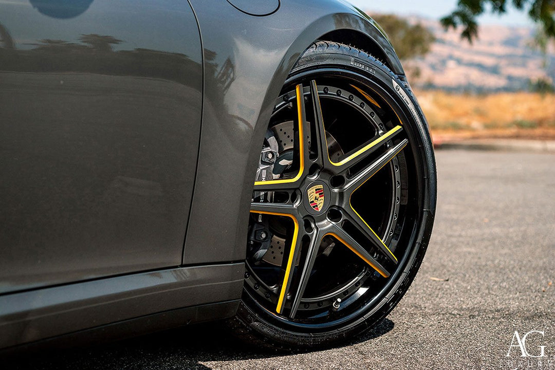 Porsche 911 Carrera 992 on custom forged wheels