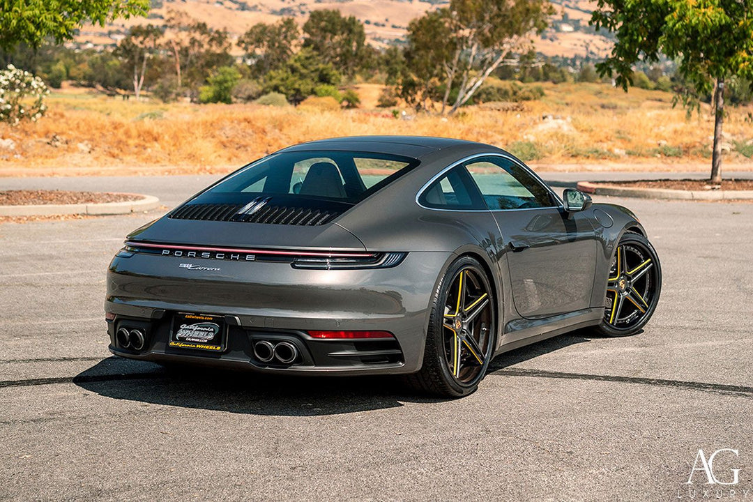 Porsche 911 Carrera 992 on custom forged wheels