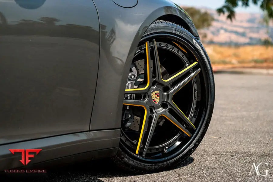 Porsche 911 Carrera 992 on custom forged wheels