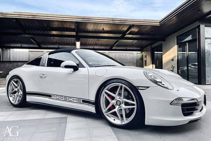 Porsche 911 Targa on custom forged wheels