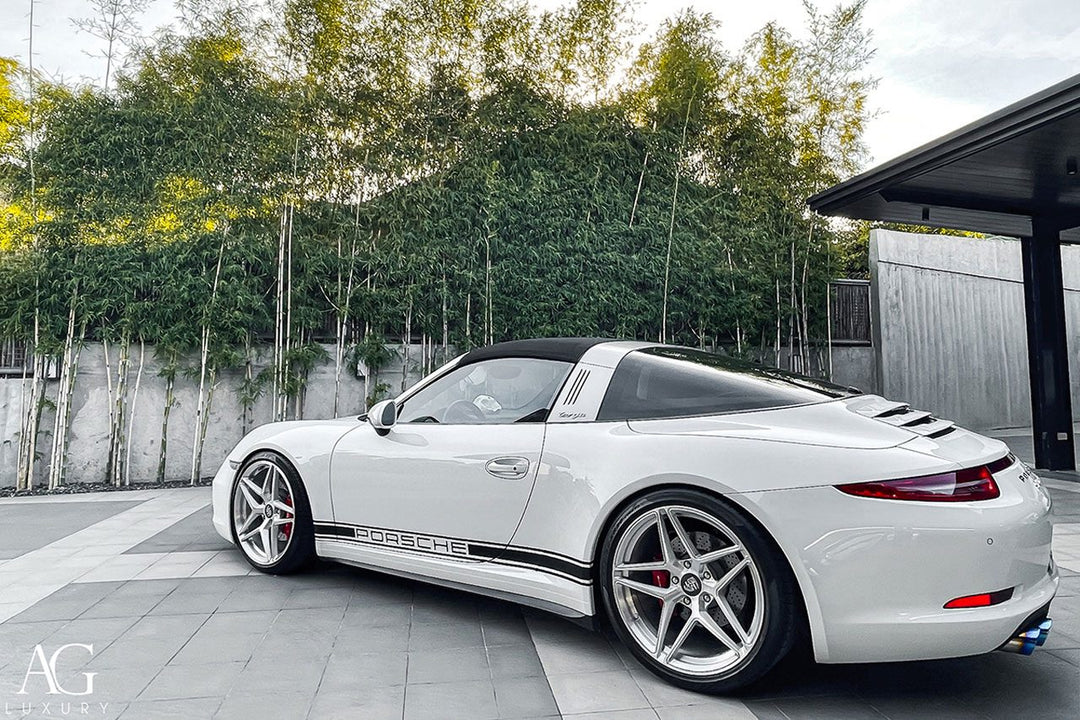 Porsche 911 Targa on custom forged wheels