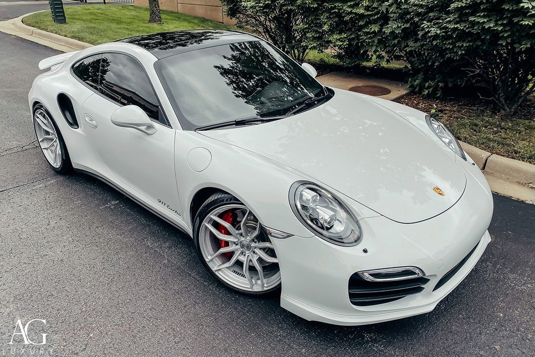 Porsche 911 Turbo 991 Carrera on custom forged wheels