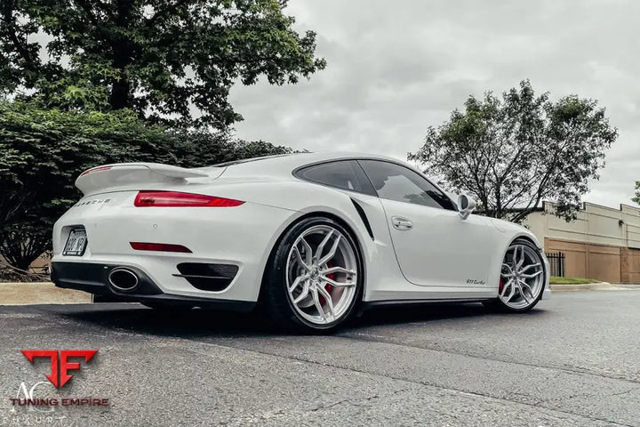 Porsche 911 Turbo 991 Carrera on custom forged wheels