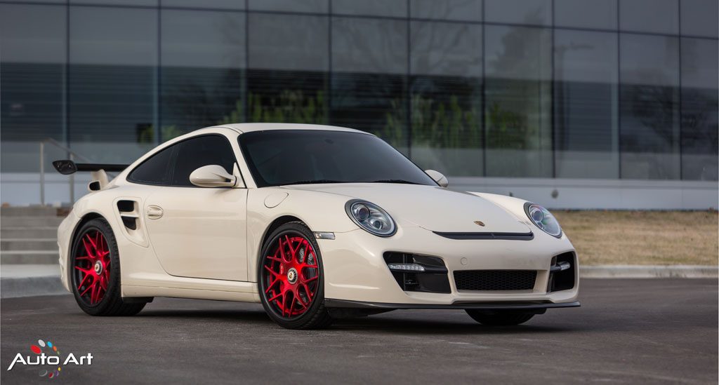 PORSCHE 911 TURBO 997 on custom forged wheels