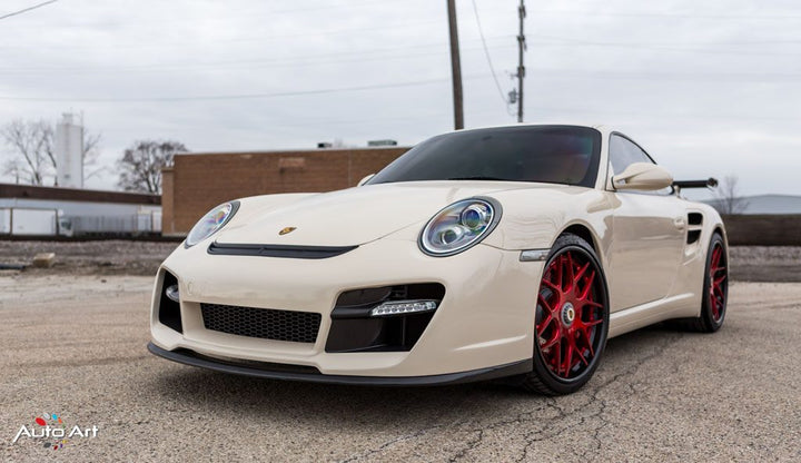 PORSCHE 911 TURBO 997 on custom forged wheels