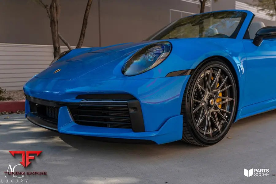 Porsche 911 Turbo S 992 on custom forged wheels