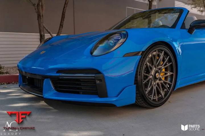 Porsche 911 Turbo S 992 on custom forged wheels