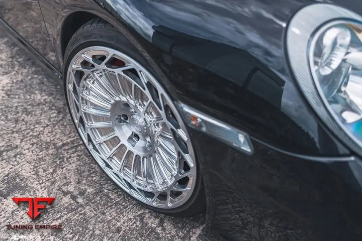 PORSCHE 911 TURBO S 997 on custom forged wheels