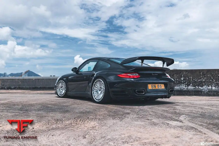 PORSCHE 911 TURBO S 997 on custom forged wheels