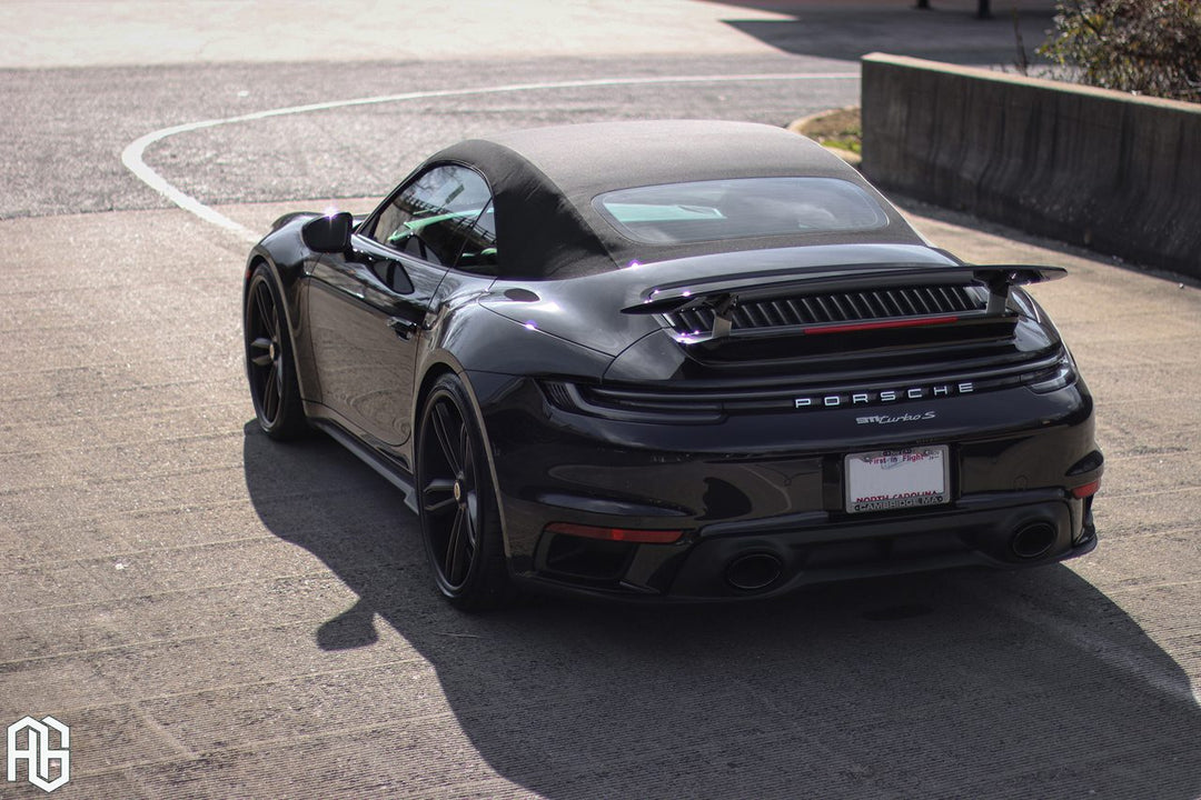 Porsche 911 Turbo S Cabriolet on custom forged wheels