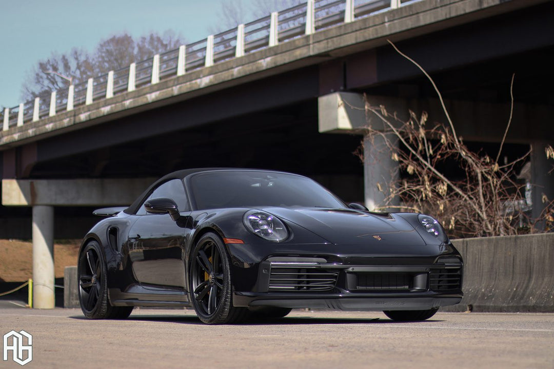 Porsche 911 Turbo S Cabriolet on custom forged wheels