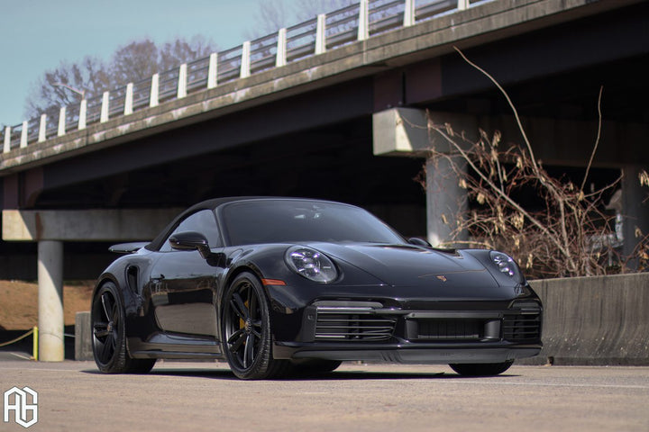 Porsche 911 Turbo S Cabriolet on custom forged wheels