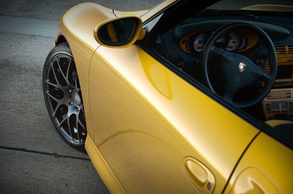 PORSCHE 911 TURBO S CABRIOLET 996 on custom forged wheels