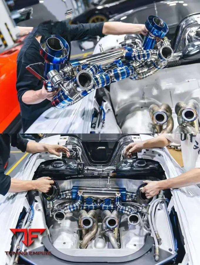 PORSCHE 918 SPYDER CAT DOWNPIPE WITH MUFFLER