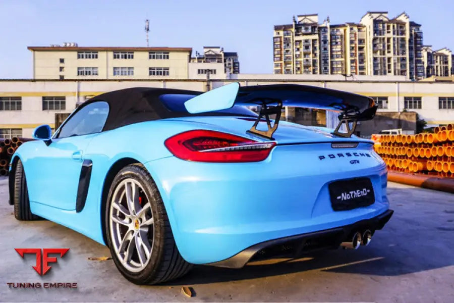 PORSCHE 981 / BOXSTER / CAYMAN GT4 STYLE CARBON FIBER TRUNK SPOILER BSD
