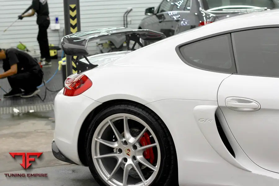 PORSCHE 981 / CAYMAN TA STYLE CARBON FIBER TRUNK SPOILER WING BSD