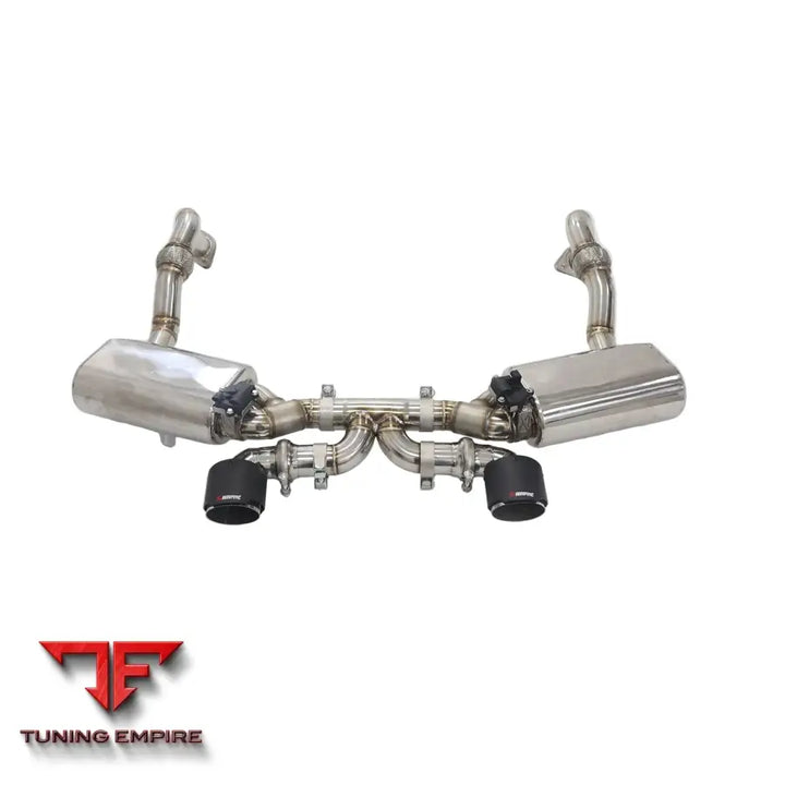 PORSCHE 981 CAYMAN UPGRADE 981 GT4 3.8L STAINLESS STEEL CATBACK RAZOR EXHAUST WITH MUFFLER VALVE