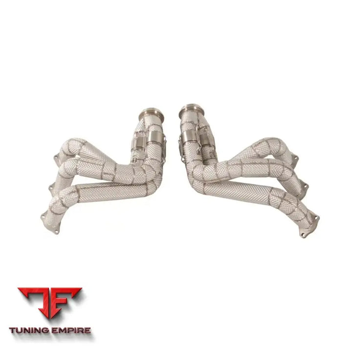 PORSCHE 991.1 991.2 GT3 RS 3.8L STAINLESS STEEL HEADER RAZOR EXHAUST WITH HEAT SHIELD