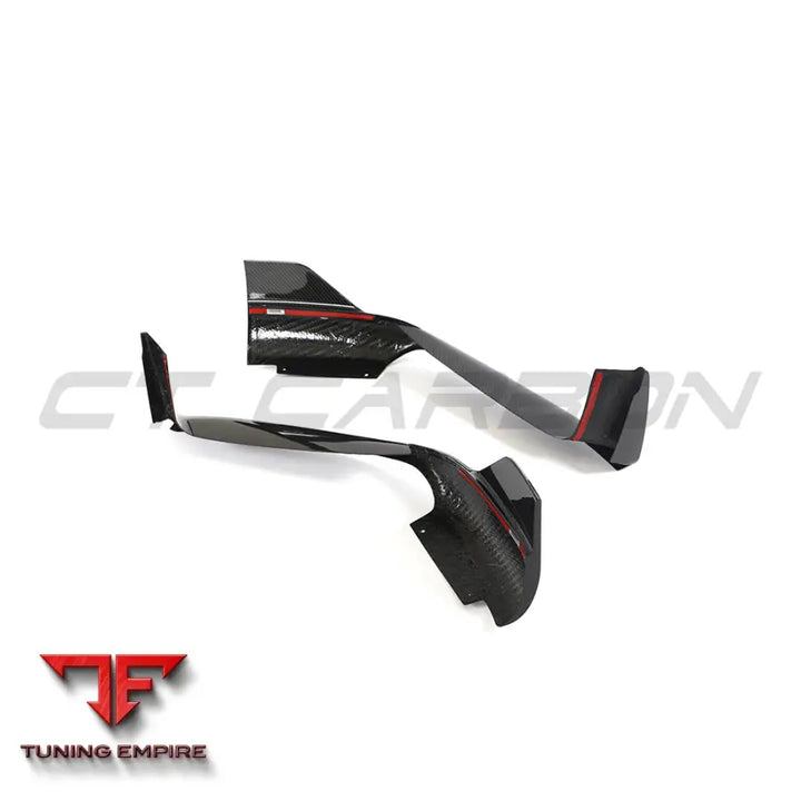 PORSCHE 992 CARRERA 2018-2024 CARBON FIBRE CORNER SPLITTERS - CT CARBON
