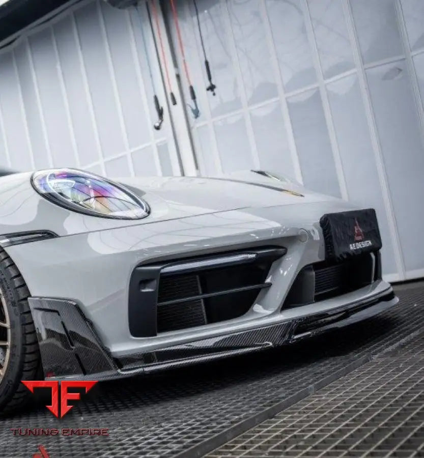 Porsche 992 carbon front splitter