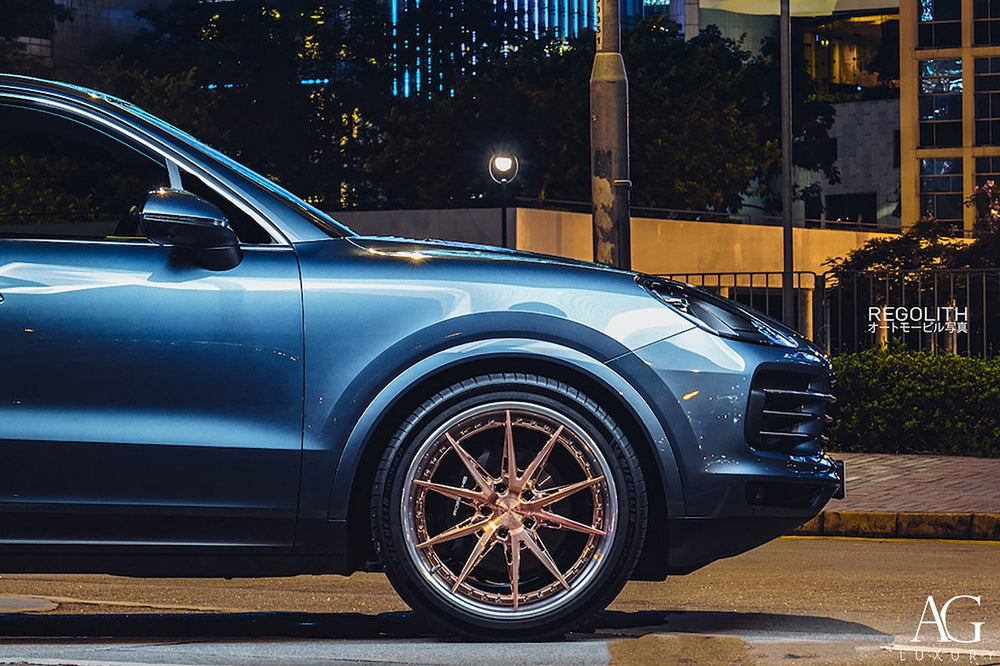 Porsche Cayenne on custom forged wheels