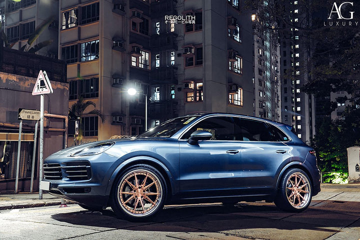 Porsche Cayenne on custom forged wheels