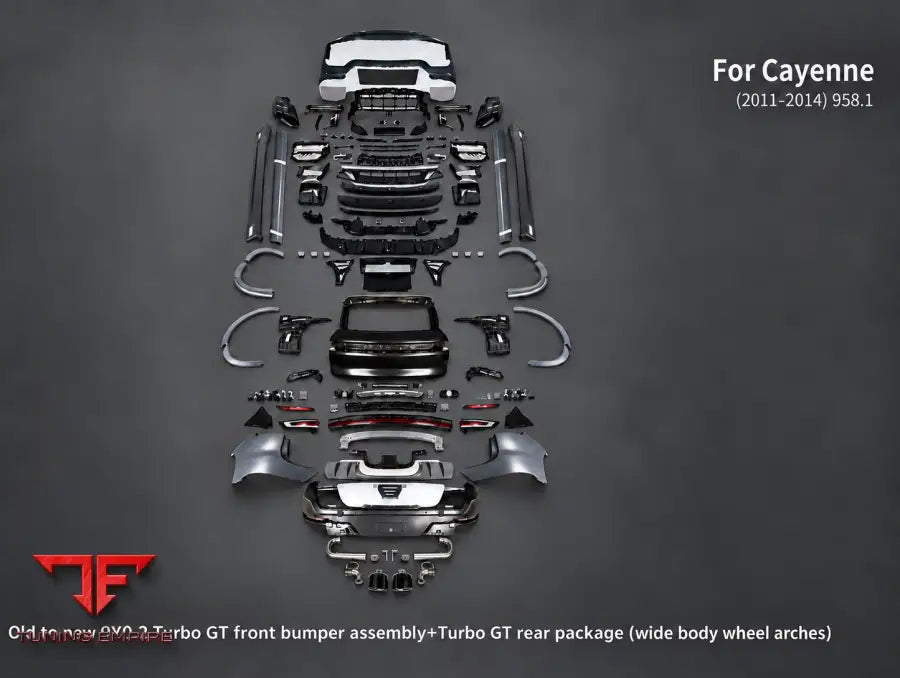 PORSCHE CAYENNE 958.1 + 958.2 UPGRADE KIT TO TURBO GT