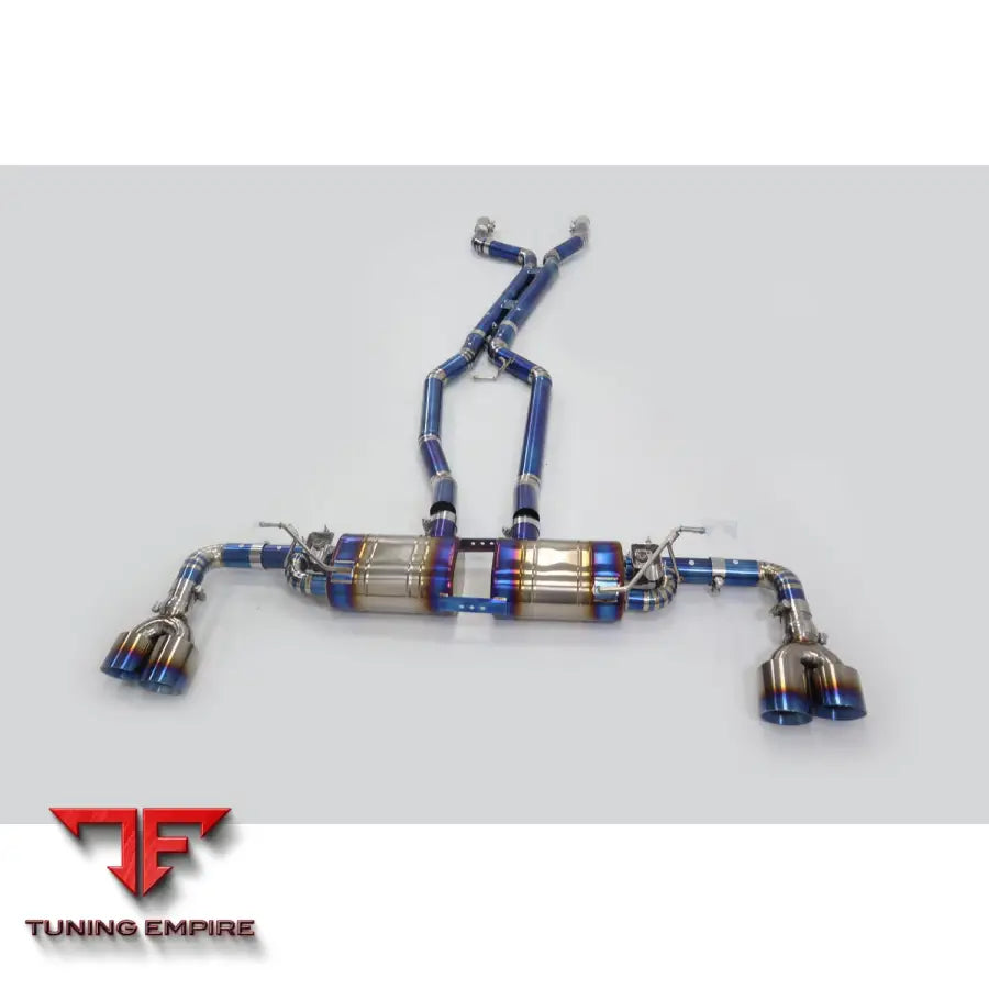 PORSCHE CAYENNE 958.1 E2 92A TURBO 4.8T V8 TITANIUM CATBACK RAZOR EXHAUST WITH MUFFLER VALVE