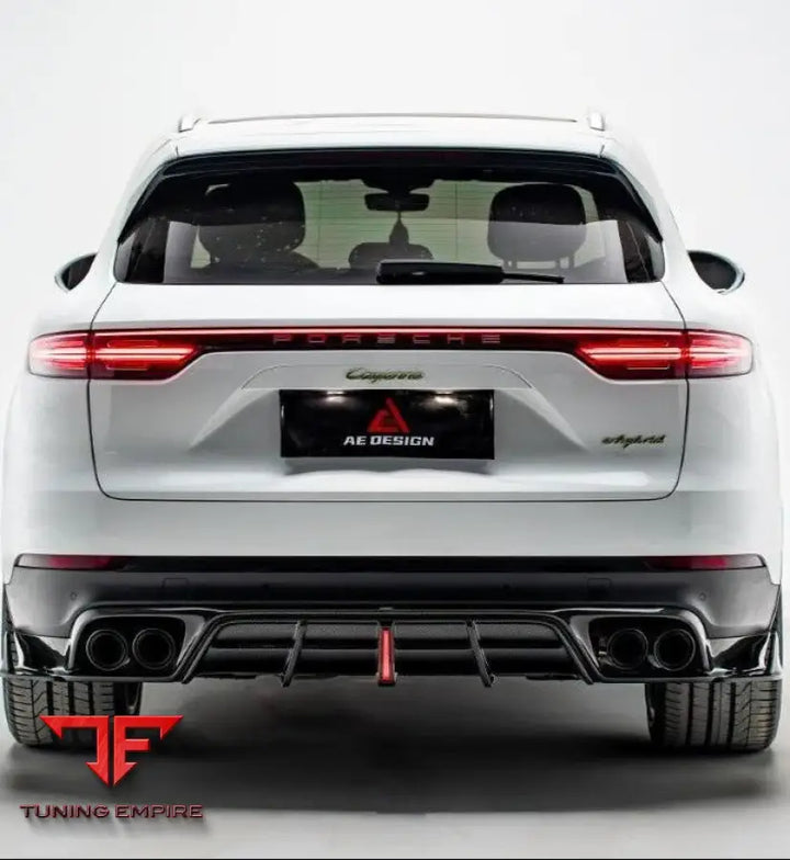PORSCHE CAYENNE 9Y0.1 9Y0.2 COUPE 9Y3.1 9Y3.2 BASE S TURBO 2019-ON AE REAR DIFFUSER & CANARDS
