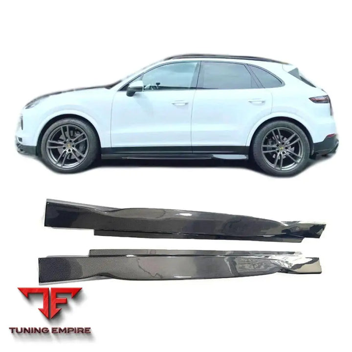 PORSCHE CAYENNE 9Y0.1 COUPE CARBON FIBER SIDE SKIRTS