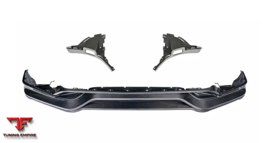 PORSCHE CAYENNE 9Y0 2018+ FRONT LIP AND DIFFUSER CARBON