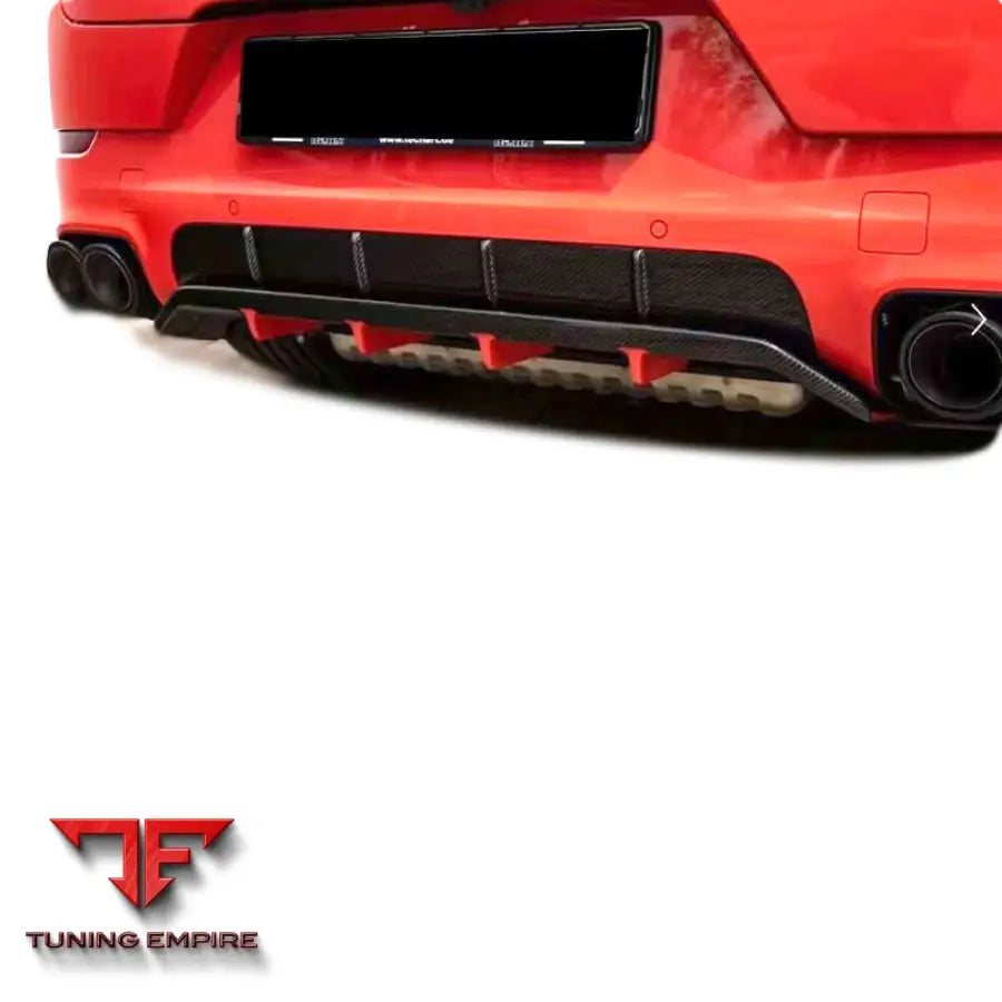 PORSCHE CAYENNE 9Y0 SPORT CARBON FIBER REAR BUMPER DIFFUSER 2018-2024Y