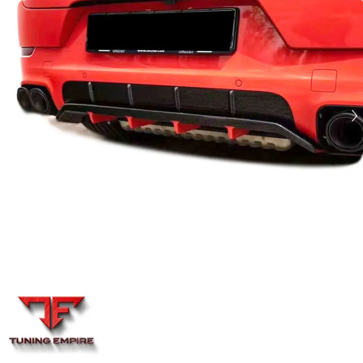PORSCHE CAYENNE 9Y0 SPORT CARBON FIBER REAR BUMPER DIFFUSER 2018-2024Y