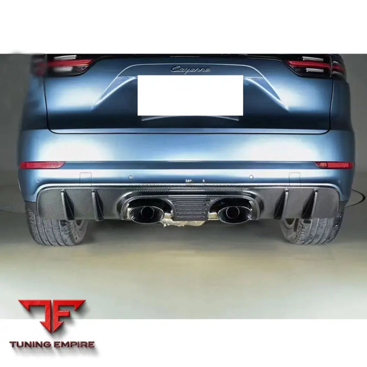 PORSCHE CAYENNE 9Y0 TURBO GT CARBON FIBER REAR BUMPER DIFFUSER
