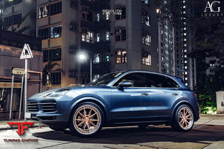 Porsche Cayenne on custom forged wheels