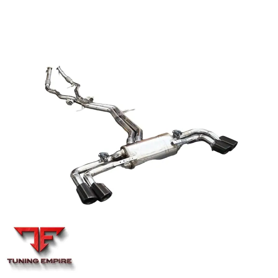 PORSCHE CAYENNE S 2.9T STAINLESS STEEL CATBACK RAZOR EXHAUST WITH MUFFLER VALVE