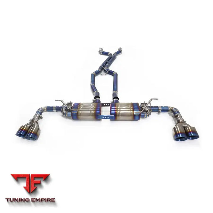 PORSCHE CAYENNE TURBO 958 4.8T TITANIUM CATBACK RAZOR EXHAUST WITH MUFFLER VALVE