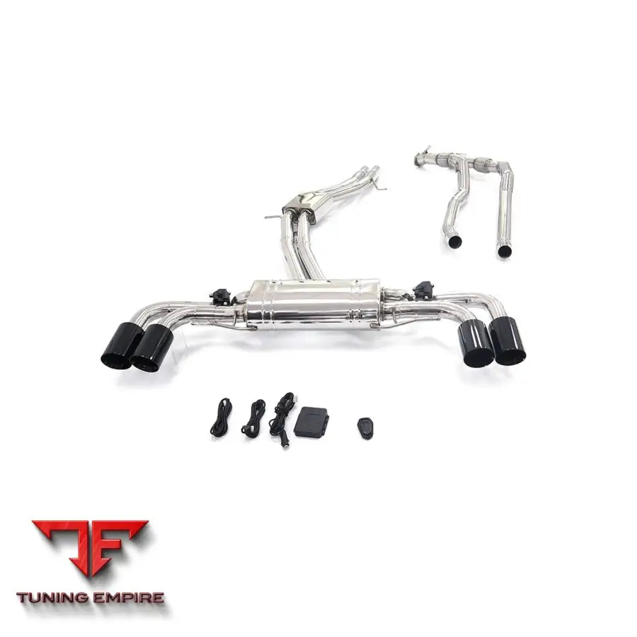 PORSCHE CAYENNE TURBO 9Y0 4.0T STAINLESS STEEL CATBACK RAZOR EXHAUST WITH MUFFLER VALVE